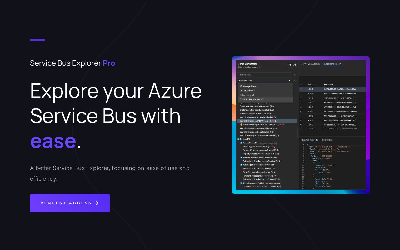 Service Bus Explorer Pro Preview service-bus-explorer-pro-preview